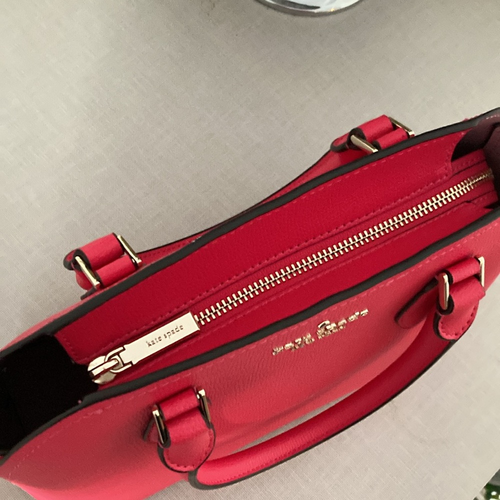 kate spade hot pink satchel with gold hardware - Picture 4 of 13